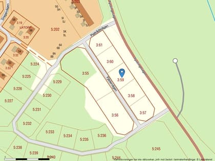 Illustrerad karta över fastigheten eller området