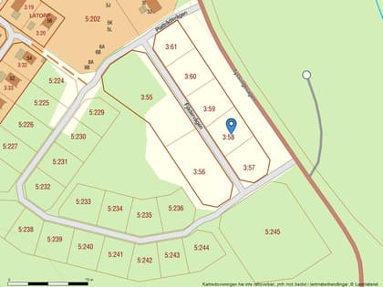 Illustrerad karta över fastigheten eller området