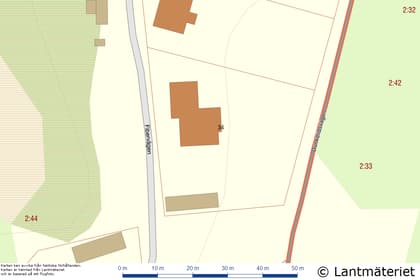 Illustrerad karta över fastigheten eller området