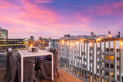 Balkong eller utsiktsbild