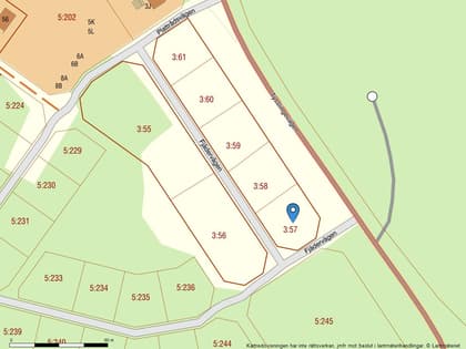 Illustrerad karta över fastigheten eller området