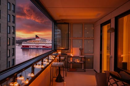 Balkong eller utsiktsbild