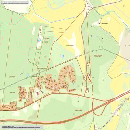 Illustrerad karta över fastigheten eller området