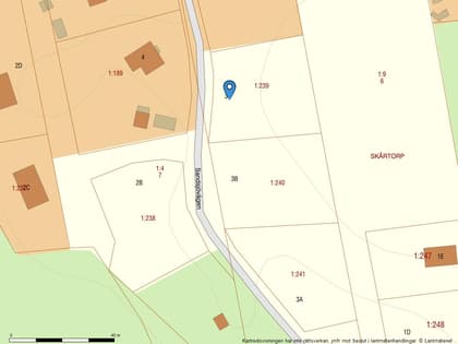 Illustrerad karta över fastigheten eller området