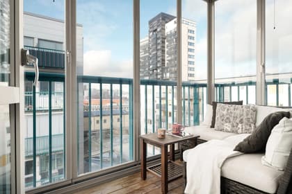 Balkong eller utsiktsbild