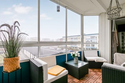 Balkong eller utsiktsbild