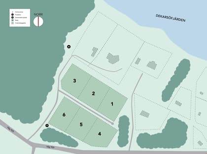 Illustrerad karta över fastigheten eller området