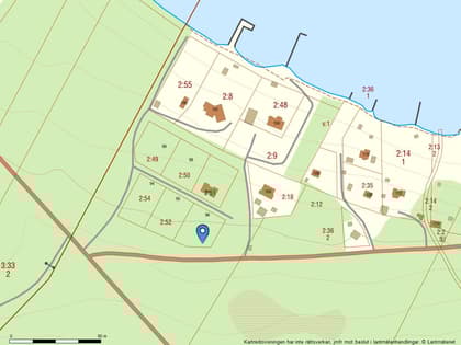 Illustrerad karta över fastigheten eller området