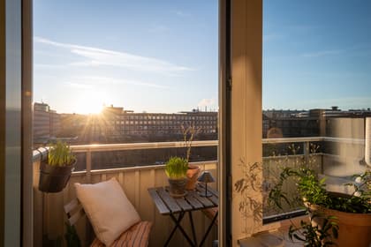 Balkong eller utsiktsbild