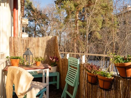 Balkong eller utsiktsbild