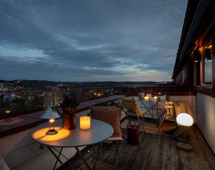 Balkong eller utsiktsbild