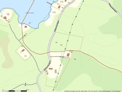 Illustrerad karta över fastigheten eller området