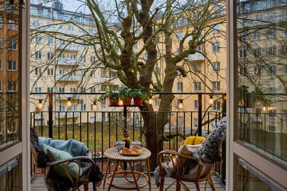 Balkong eller utsiktsbild