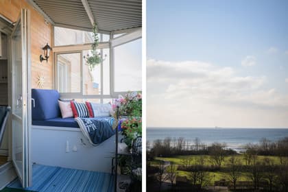 Balkong eller utsiktsbild