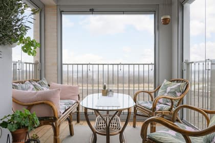 Balkong eller utsiktsbild