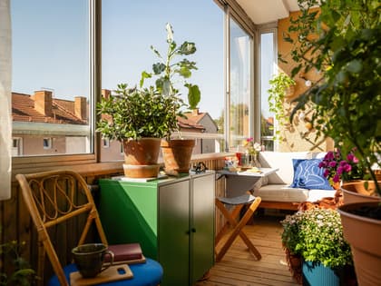 Balkong eller utsiktsbild