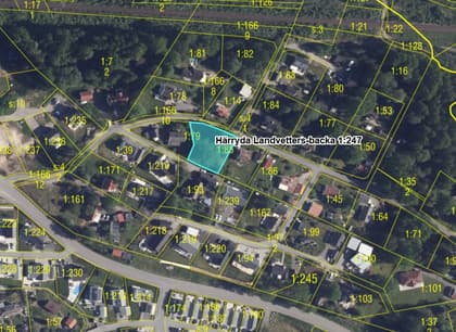 Illustrerad karta över fastigheten eller området