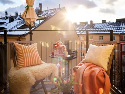 Balkong eller utsiktsbild