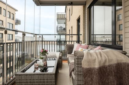 Balkong eller utsiktsbild