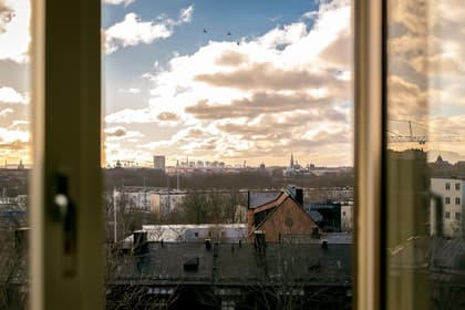 Balkong eller utsiktsbild