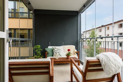 Balkong eller utsiktsbild