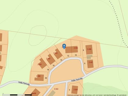 Illustrerad karta över fastigheten eller området