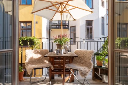 Balkong eller utsiktsbild