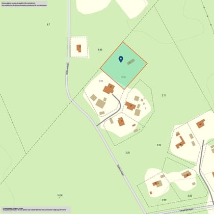 Illustrerad karta över fastigheten eller området