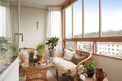 Balkong eller utsiktsbild