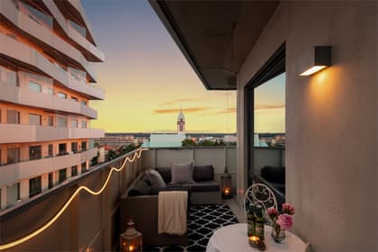 Balkong eller utsiktsbild