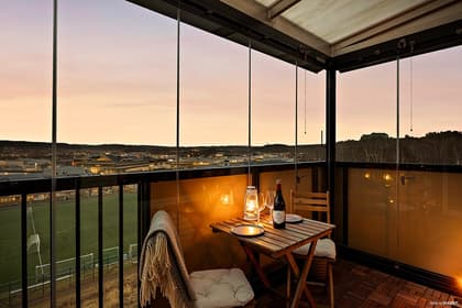 Balkong eller utsiktsbild