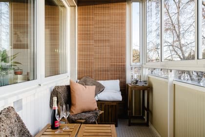 Balkong eller utsiktsbild