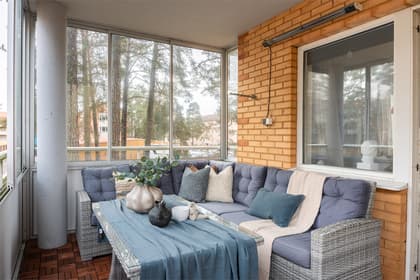 Balkong eller utsiktsbild