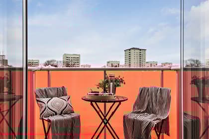 Balkong eller utsiktsbild