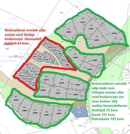 Illustrerad karta över fastigheten eller området