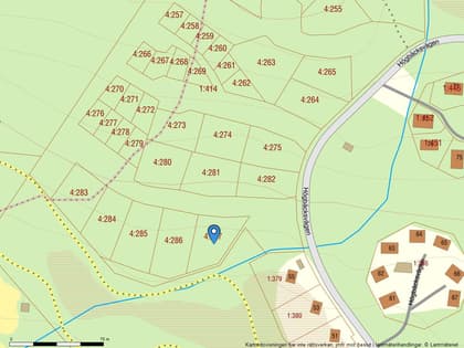 Illustrerad karta över fastigheten eller området