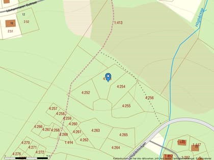 Illustrerad karta över fastigheten eller området