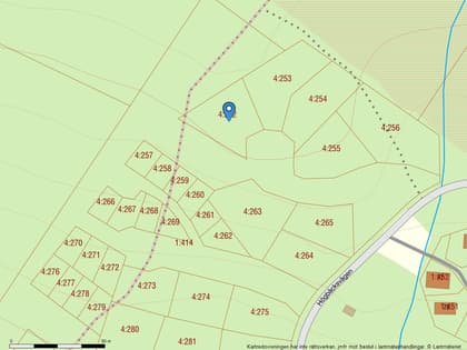 Illustrerad karta över fastigheten eller området