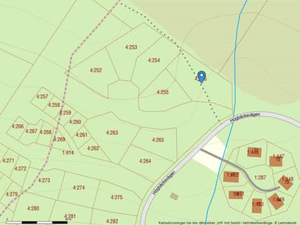 Illustrerad karta över fastigheten eller området