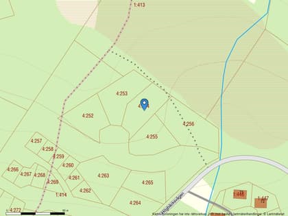 Illustrerad karta över fastigheten eller området