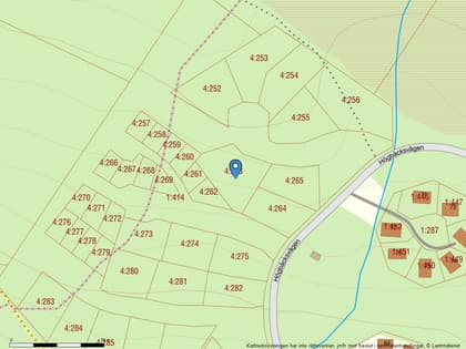 Illustrerad karta över fastigheten eller området