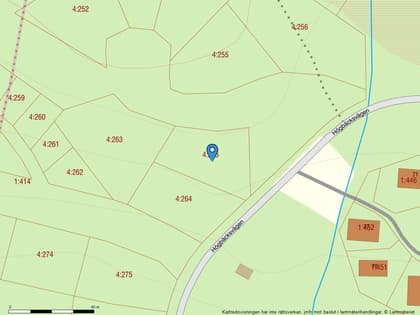 Illustrerad karta över fastigheten eller området