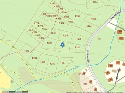 Illustrerad karta över fastigheten eller området