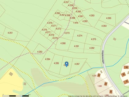 Illustrerad karta över fastigheten eller området