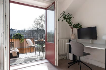 Balkong eller utsiktsbild