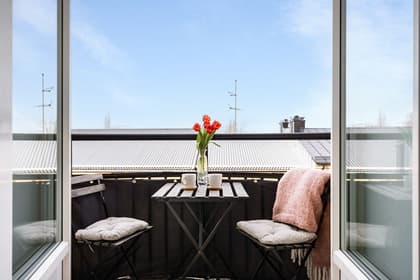 Balkong eller utsiktsbild