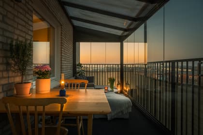 Balkong eller utsiktsbild