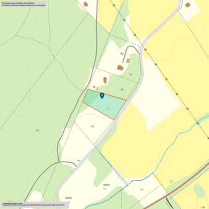 Illustrerad karta över fastigheten eller området