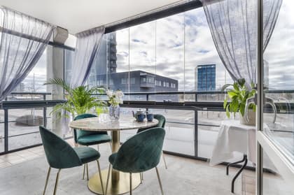 Balkong eller utsiktsbild