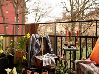 Balkong eller utsiktsbild